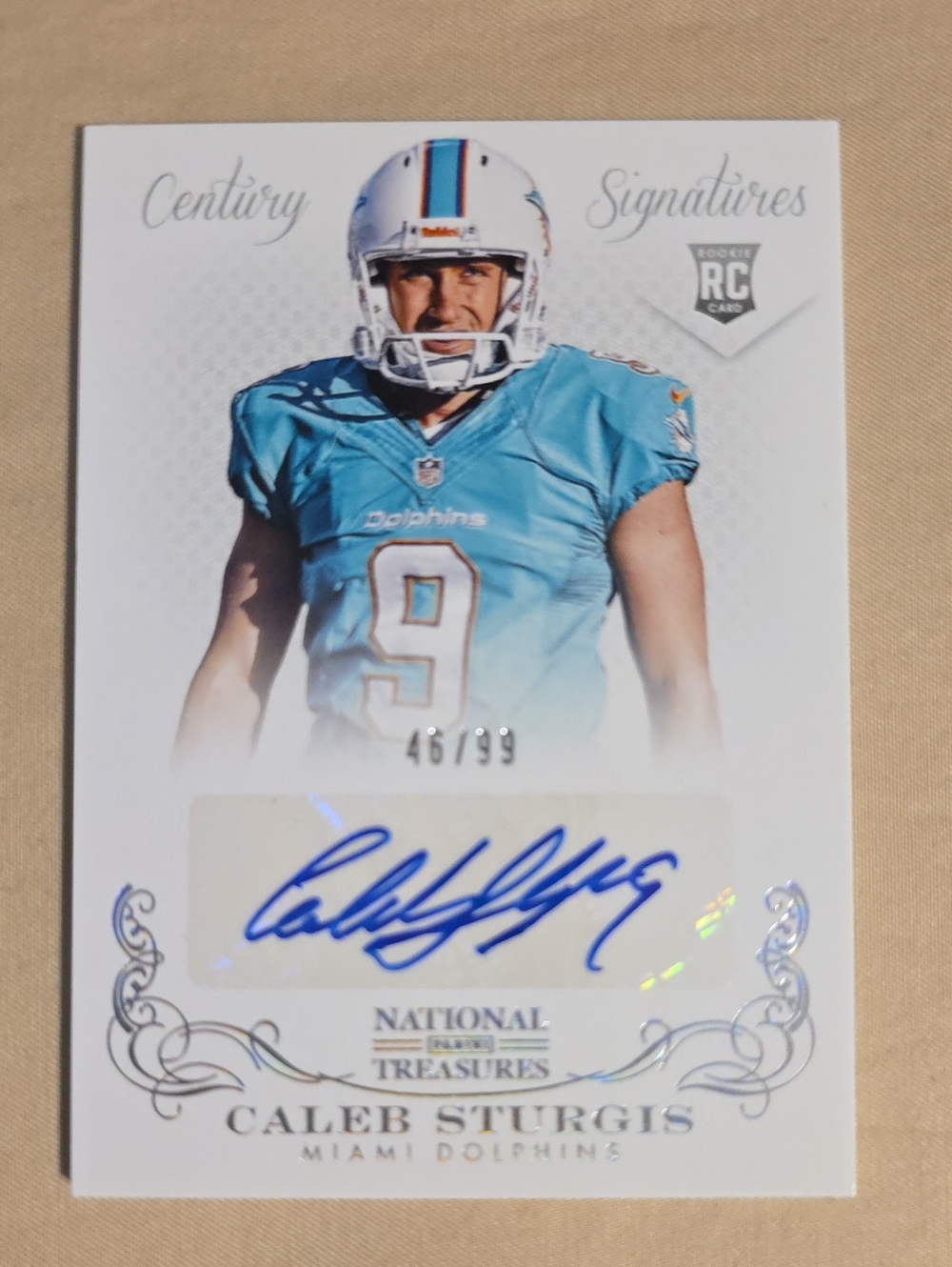 Panini Caleb Sturgis Autograph Card